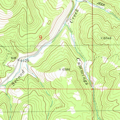 United States Geological Survey Joseph Peak, UT (1980, 24000-Scale) digital map