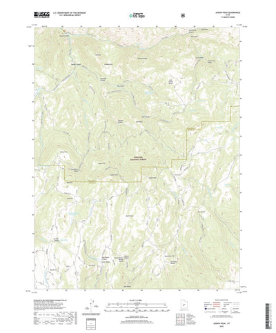 United States Geological Survey Joseph Peak, UT (2020, 24000-Scale) digital map