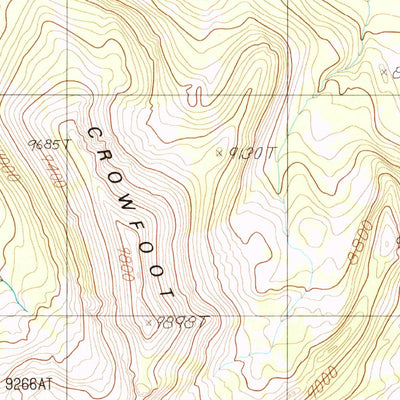 United States Geological Survey Joseph Peak, WY (1986, 24000-Scale) digital map