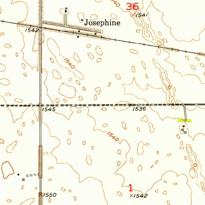 United States Geological Survey Josephine, ND (1951, 24000-Scale) digital map