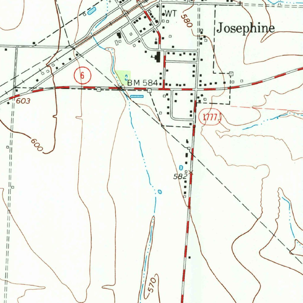 Josephine, TX (1963, 24000-Scale) Map by United States Geological ...