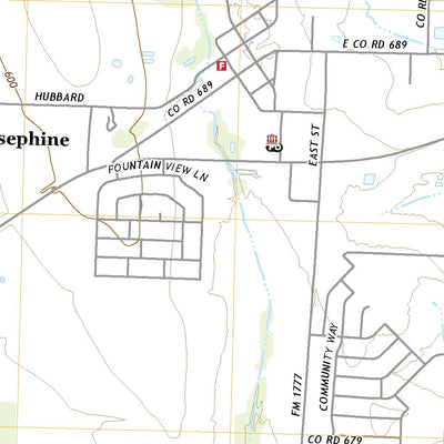 United States Geological Survey Josephine, TX (2022, 24000-Scale) digital map