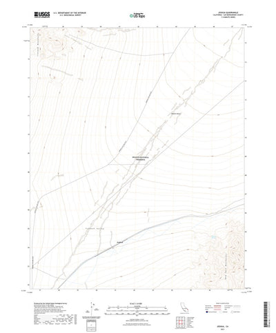 United States Geological Survey Joshua, CA (2021, 24000-Scale) digital map