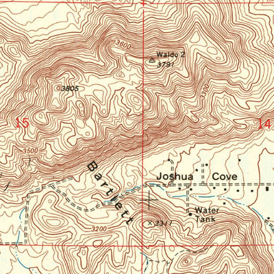 United States Geological Survey Joshua Tree North, CA (1972, 24000-Scale) digital map