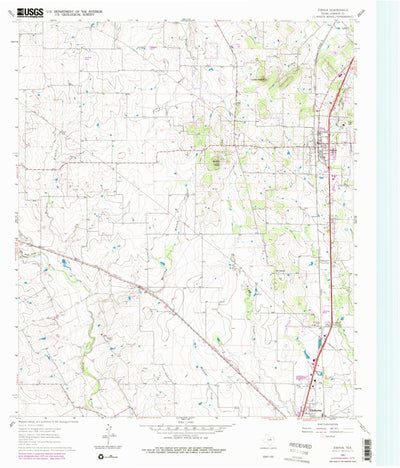 United States Geological Survey Joshua, TX (1961, 24000-Scale) digital map
