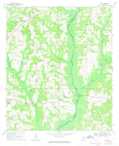 United States Geological Survey Josie, AL (1968, 24000-Scale) digital map