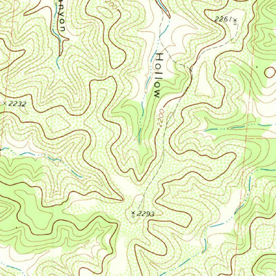 United States Geological Survey Joy Hollow, TX (1971, 24000-Scale) digital map