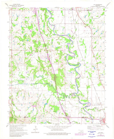 United States Geological Survey Joy, OK (1965, 24000-Scale) digital map
