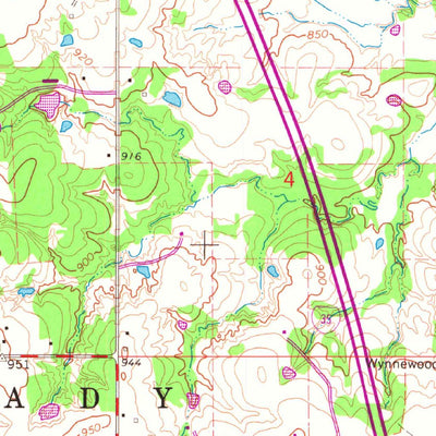 United States Geological Survey Joy, OK (1965, 24000-Scale) digital map