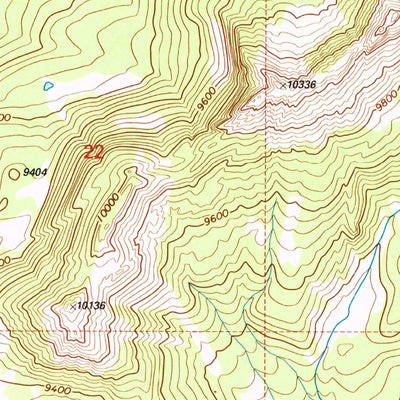 United States Geological Survey Joy Peak, WY (1996, 24000-Scale) digital map