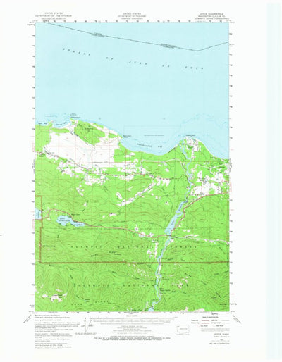 United States Geological Survey Joyce, WA (1950, 62500-Scale) digital map