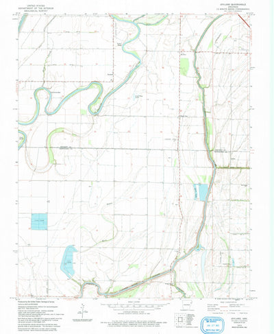 United States Geological Survey Joyland, AR (1974, 24000-Scale) digital map