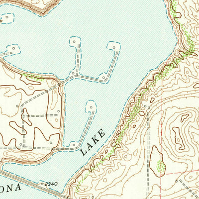 Juan Cordona Lake, TX (1974, 24000-Scale) Map by United States ...