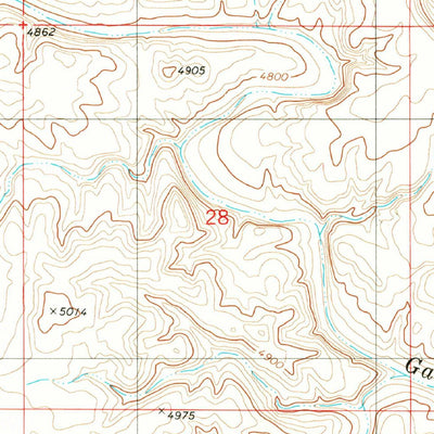United States Geological Survey Juan Largo Canyon East, NM (1981, 24000-Scale) digital map