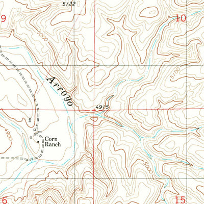 United States Geological Survey Juan Largo Canyon East, NM (1981, 24000-Scale) digital map