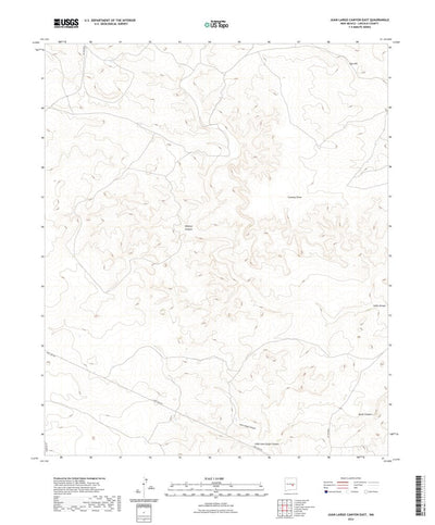 United States Geological Survey Juan Largo Canyon East, NM (2023, 24000-Scale) digital map