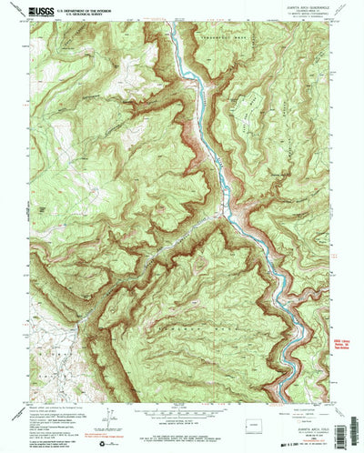 United States Geological Survey Juanita Arch, CO (1960, 24000-Scale) digital map