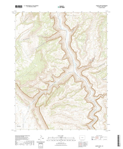 United States Geological Survey Juanita Arch, CO (2022, 24000-Scale) digital map