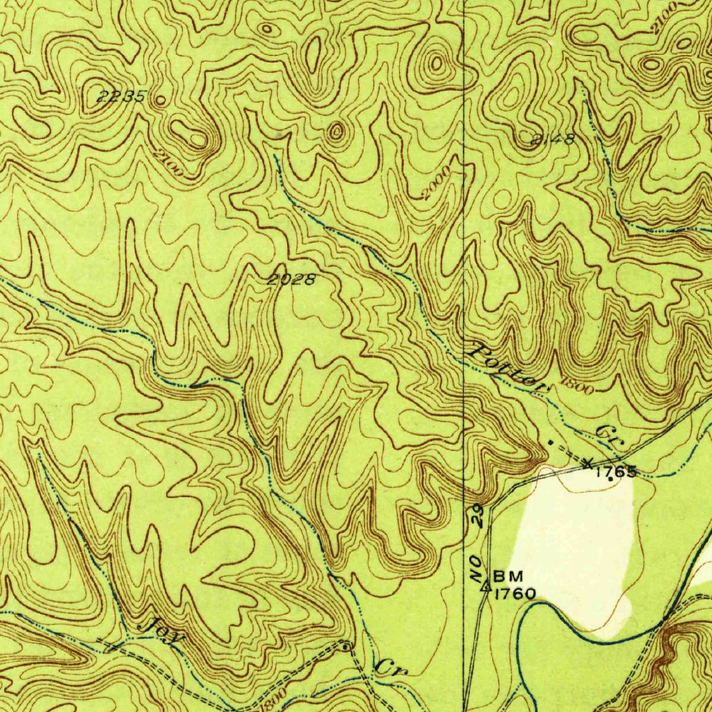 Juction, TX (1932, 62500-Scale) Map by United States Geological Survey ...