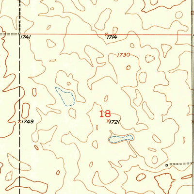 United States Geological Survey Jud NW, ND (1952, 24000-Scale) digital map