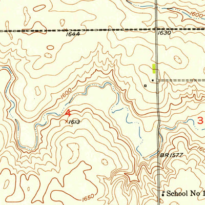 United States Geological Survey Jud NW, ND (1952, 24000-Scale) digital map
