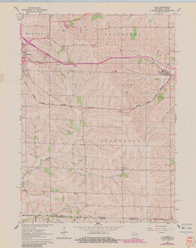 United States Geological Survey Juda, WI-IL (1962, 24000-Scale) digital map