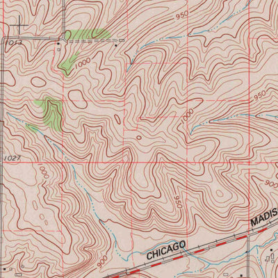 United States Geological Survey Juda, WI-IL (1962, 24000-Scale) digital map