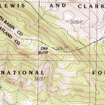 United States Geological Survey Judith Gap, MT (1986, 24000-Scale) digital map