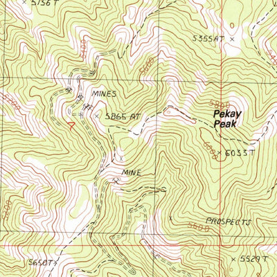 United States Geological Survey Judith Peak, MT (1985, 24000-Scale) digital map