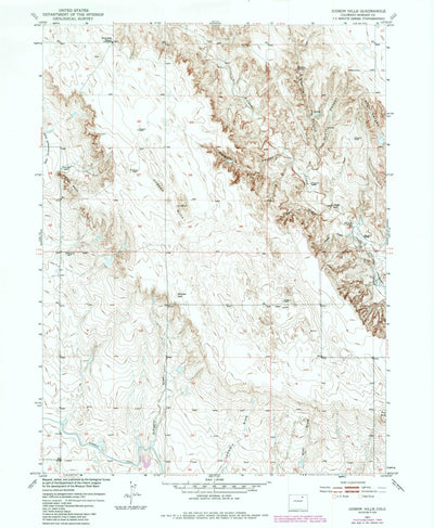 United States Geological Survey Judson Hills, CO (1951, 24000-Scale) digital map