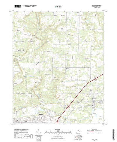United States Geological Survey Judsonia, AR (2020, 24000-Scale) digital map