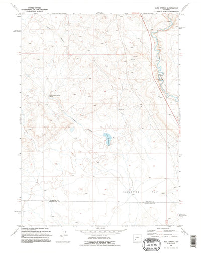 United States Geological Survey Juel Spring, WY (1969, 24000-Scale) digital map