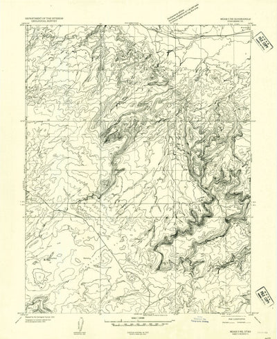 United States Geological Survey Jug Rock, UT (1952, 24000-Scale) digital map