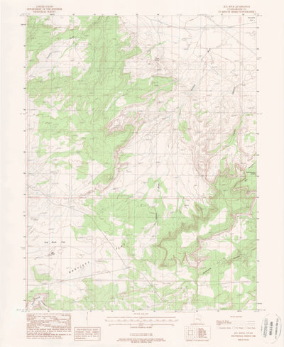 United States Geological Survey Jug Rock, UT (1988, 24000-Scale) digital map