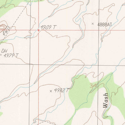 United States Geological Survey Jug Rock, UT (1988, 24000-Scale) digital map