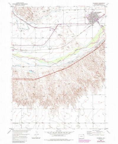 United States Geological Survey Julesburg, CO (1953, 24000-Scale) digital map