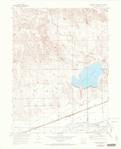 United States Geological Survey Julesburg Reservoir, CO (1953, 24000-Scale) digital map