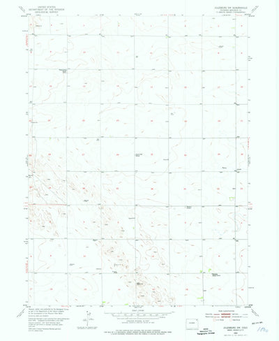 United States Geological Survey Julesburg SW, CO (1952, 24000-Scale) digital map