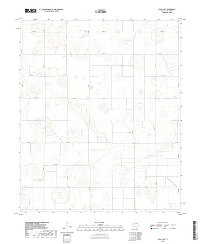 United States Geological Survey Julia Lake, TX (2022, 24000-Scale) digital map