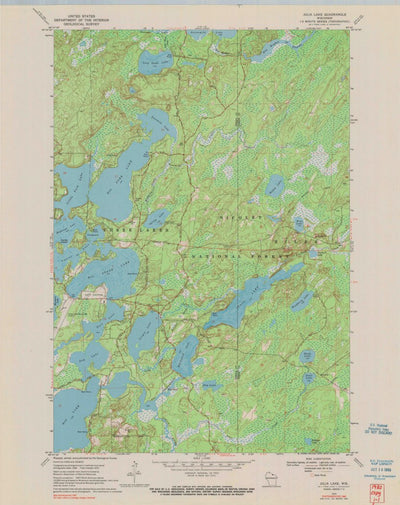 United States Geological Survey Julia Lake, WI (1970, 24000-Scale) digital map