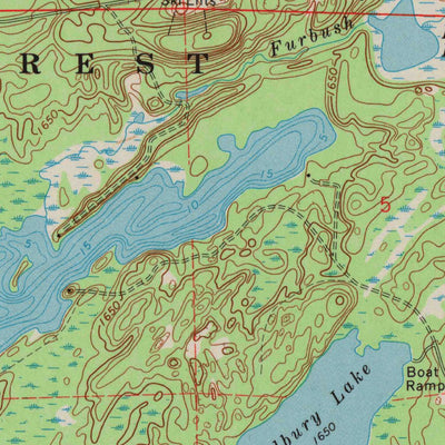 United States Geological Survey Julia Lake, WI (1970, 24000-Scale) digital map