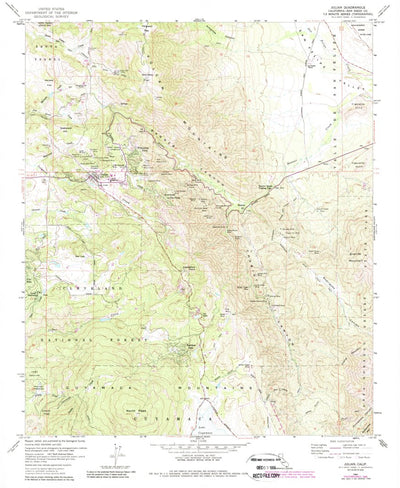 United States Geological Survey Julian, CA (1960, 24000-Scale) digital map