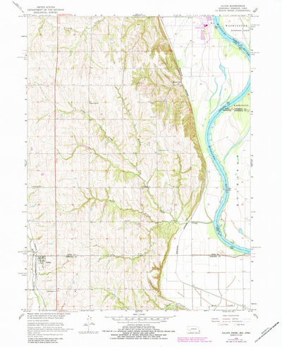 United States Geological Survey Julian, NE-MO-IA (1966, 24000-Scale) digital map