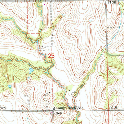 United States Geological Survey Julian, NE-MO-IA (1966, 24000-Scale) digital map