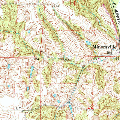 United States Geological Survey Julian, NE-MO-IA (1966, 24000-Scale) digital map