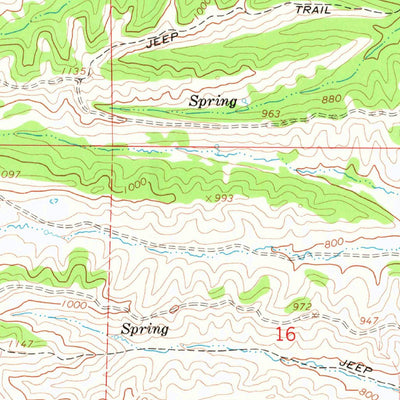 United States Geological Survey Julian Rocks, CA (1968, 24000-Scale) digital map
