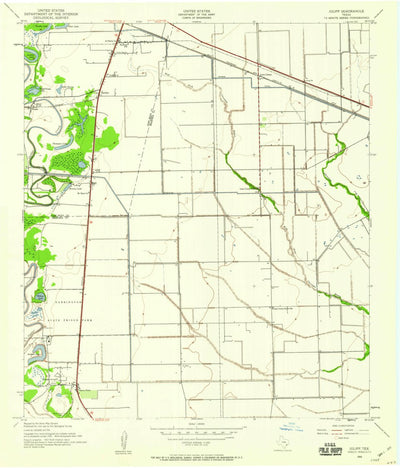 United States Geological Survey Juliff, TX (1943, 24000-Scale) digital map