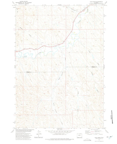 United States Geological Survey Julio Draw, WY (1971, 24000-Scale) digital map