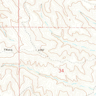 United States Geological Survey Julio Draw, WY (1971, 24000-Scale) digital map