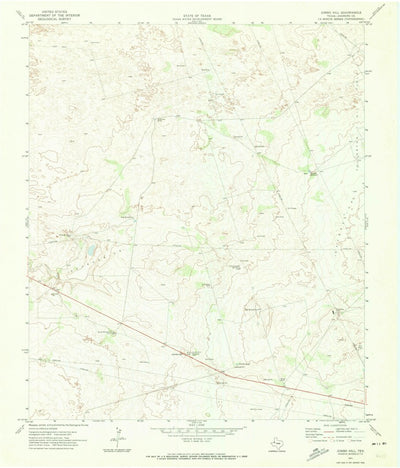 United States Geological Survey Jumbo Hill, TX (1971, 24000-Scale) digital map